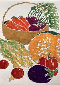 Un ricco raccolto di verdure da Rushati Chowdhury