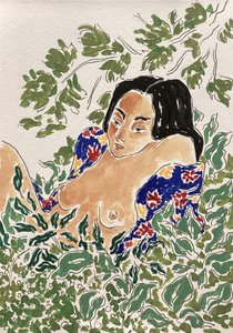 Donna tra il fogliame da Rushati Chowdhury