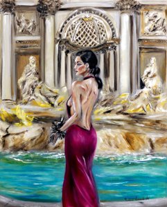 Alla Fontana di Trevi, 2022 da Ruslana Levandovska