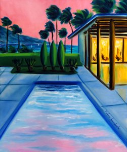 Tramonto estivo senza fine, 2025 (olio su tela)
