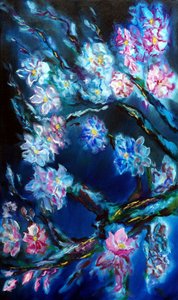 Eternal Blossoms Triptych - sinistra, 2024 da Ruslana Levandovska