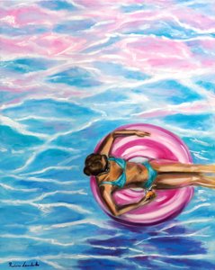 Sogni baciati dal sole, 2025 (olio su tela)
