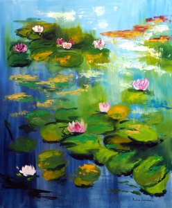 Ninfee del giardino di Monet, 2021 da Ruslana Levandovska