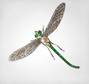 Spilla a forma di libellula, fine XIX secolo