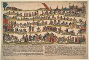 Rappresentazione della processione a Mosca dell