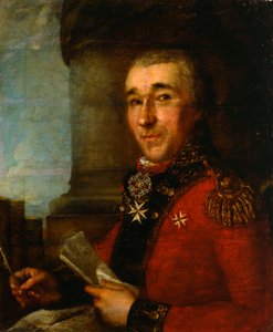 Ritratto del generale conte Alexey Arakcheyev, fine XVIII secolo da Russian Master