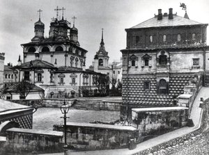 Casa dei Boiardi Romanov nel Monastero del Segno, e Cattedrale del Segno, Mosca da Russian Photographer