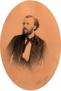 Ritratto del poeta Yakov Petrovich Polonsky (1820-1898). Foto all
