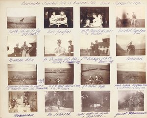 La famiglia imperiale russa, pagina da un album di fotografie, c.1897-99 da Russian Photographer