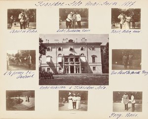 La famiglia imperiale russa, pagina da un album di fotografie, c.1897-99 da Russian Photographer