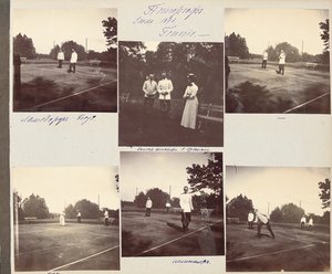 La famiglia imperiale russa, pagina da un album di fotografie, c.1897-99
