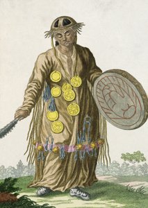 Uno sciamano mongolo, 1820 da Russian School