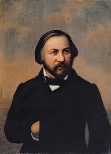Ritratto di Mikhail Ivanovich Glinka (1804-57), 1850s