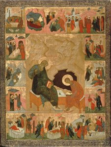 San Giovanni Evangelista e il suo scriba, c.1500 da Russian School