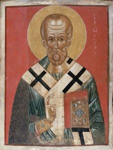 San Nicola, scuola di Novgorod, c.1300 da Russian School