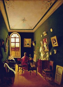 Lo studio del pittore, 1843