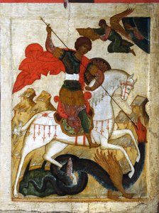 San Giorgio e il drago da Russian icon.