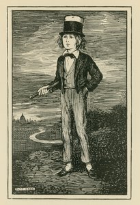 Ritratto immaginario di Charles Dickens da ragazzo (incisione)