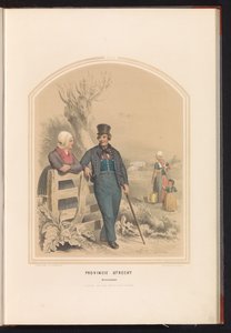 Costume tradizionale di Bunschoten a Utrecht, 1857 da Ruurt de Vries