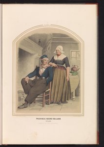 Costume tradizionale di Volendam in Noord-Holland, 1857 da Ruurt de Vries