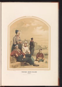 Costume tradizionale di Volendam in Olanda Settentrionale, 1857 da Ruurt de Vries