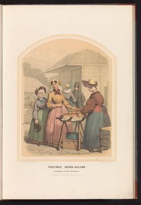 Costume tradizionale di Beemster, Purmer e Wormer in Olanda Settentrionale, 1857 da Ruurt de Vries