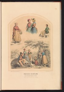 Costume tradizionale della provincia di Gelderland, 1857 da Ruurt de Vries