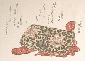 Borsa di pelle con fibbia a forma di cucciolo, probabilmente 1814 da Ryugetsusai Shinko