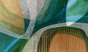 Flusso astratto "Oro verde" da SAN STARLING