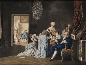 Le ultime ore della famiglia reale francese (Luigi XVI e Maria Antonietta) al Louvre prima dell