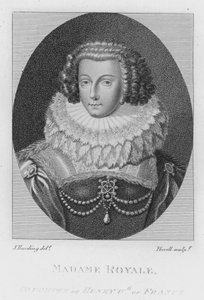 Madame Royale, figlia di Enrico IV di Francia (incisione)
