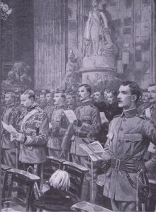 Volontari Imperiali della Città a St Pauls, illustrazione da After Pretoria: The Guerilla War, 1902 da S. Begg
