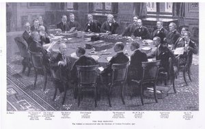 Il Ministero della Guerra, da Dopo Pretoria: La guerra di guerriglia pubblicata da Harmsworth Bros Limited, 1901