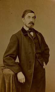 Ritratto di Auguste Paul Charles Anastasi, pittore francese; carta da visita (foto b/n)