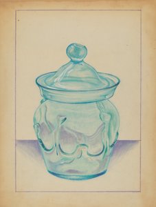 Contenitore di vetro da S. Brodsky