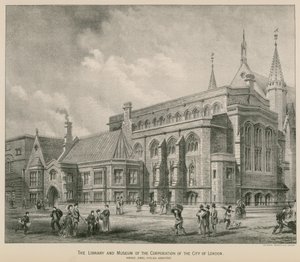 La biblioteca e il museo della Corporazione della Città di Londra; Guildhall da S. Rosenthal