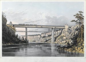 Grand Trunk Railway of Canada: Victoria Bridge, 1854 da S. Russell