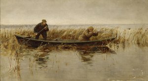 Caccia alle anatre, seconda metà del XIX secolo da S. Silvanovich