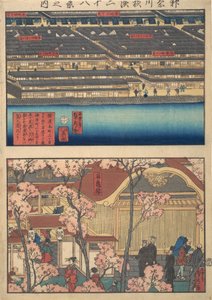 Due vedute: Lungomare a Kaigan-cho, 3-chome e 4-chome, e l