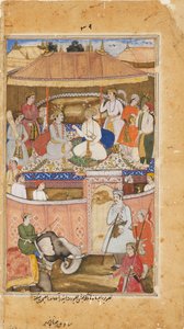Krishna, nei panni di Indra, consiglia un re da Sadiqi Beg