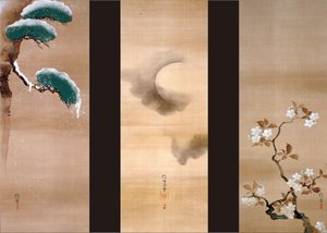 Neve, luna e fiori da Sakai Hoitsu