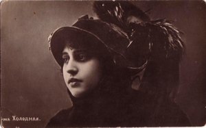 Vera Kholodnaya, attrice del cinema muto russo, 1910 da Sakharov and Orlov