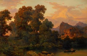 Paesaggio italiano da Salomon Corrodi