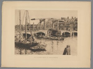 Vista del Ponte Magro ad Amsterdam da Salomon Garf