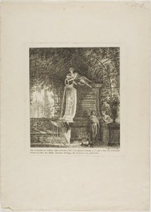 La fontana a traliccio, frontespizio da Paysages Dédiés à M. Warelet da Salomon Gessner