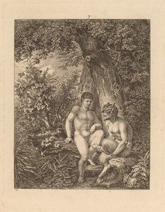 Due Satiri in una Foresta da Salomon Gessner