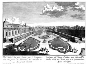 Prospetto del "Piccolo Giardino" da Salomon Kleiner