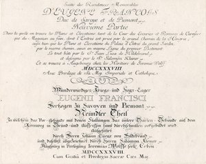 Frontespizio della nona parte da Salomon Kleiner