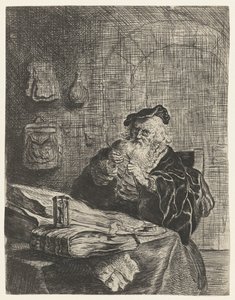 Uomo con un temperino da Salomon Koninck (attributed to)