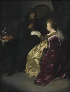Ester legge il decreto di sterminio degli ebrei di Aman da Salomon Koninck